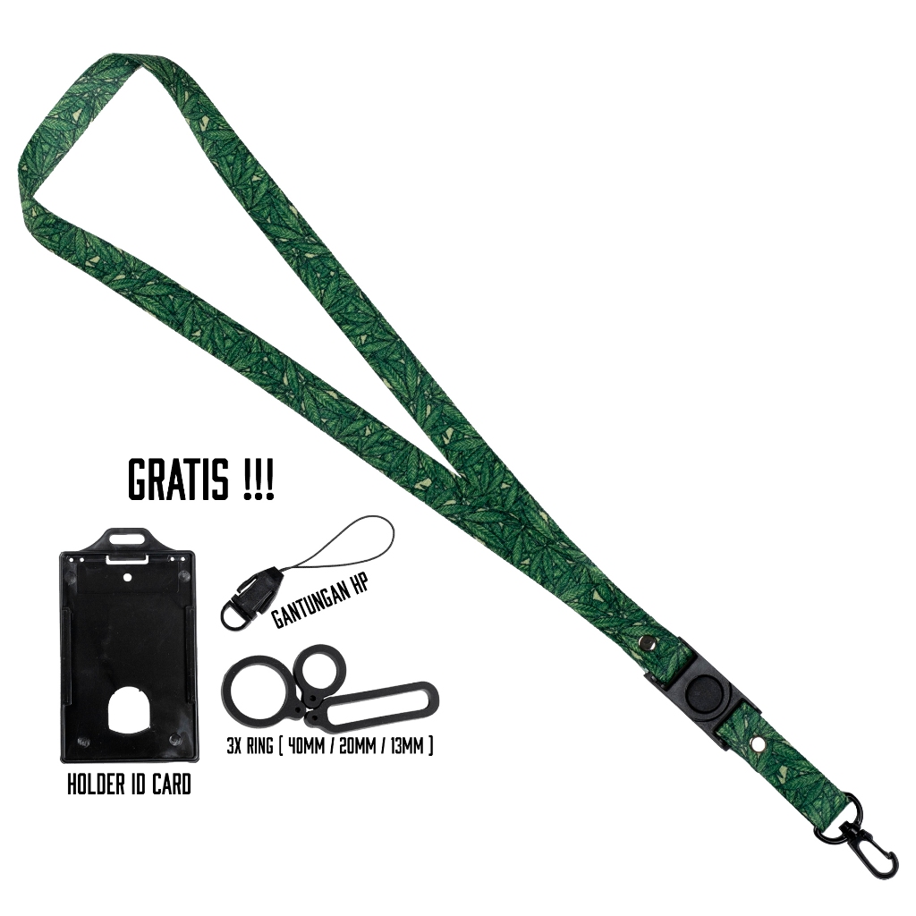 

ID FLADE STUDIOS LANYARD PREMIUM - TALI GANTUNGAN KEYCHAIN HP HOLDER NAME TAG