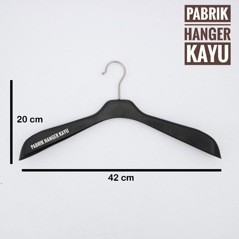 HANGER BAJU JAS DISTRO BUTIK 181 HITAM 1 PCS
