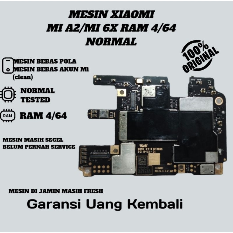 MESIN XIAOMI MI A2/Mi 6X  RAM 4/64 NORMAL TESTED TINGGAL PAKAI