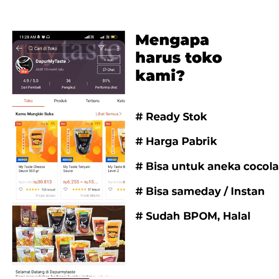 

Buruan Beli My Taste Barbeque Spicy Lv 3 500 gr