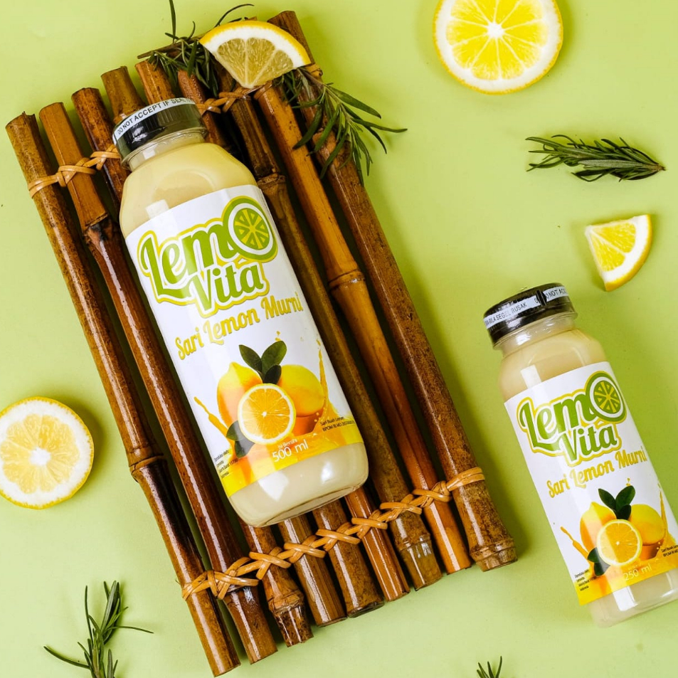 

➶⁎✶ BPOM PAKET 1 Liter Lemovita Fresh Sari Lemon Jus Lemon Halal