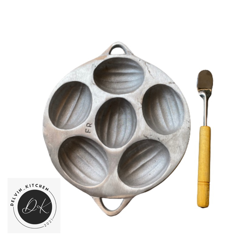 CETAKAN BOLU ISI 6 CETAKAN KUE BOLU | BOLU KERING ALUMINIUM COR CETAKAN BOLU KERANG