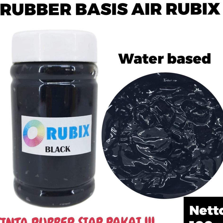 Paling Popular CAT SABLON RUBBER GL PASTA CAT AKRILIK WARNA HITAM 100GR
