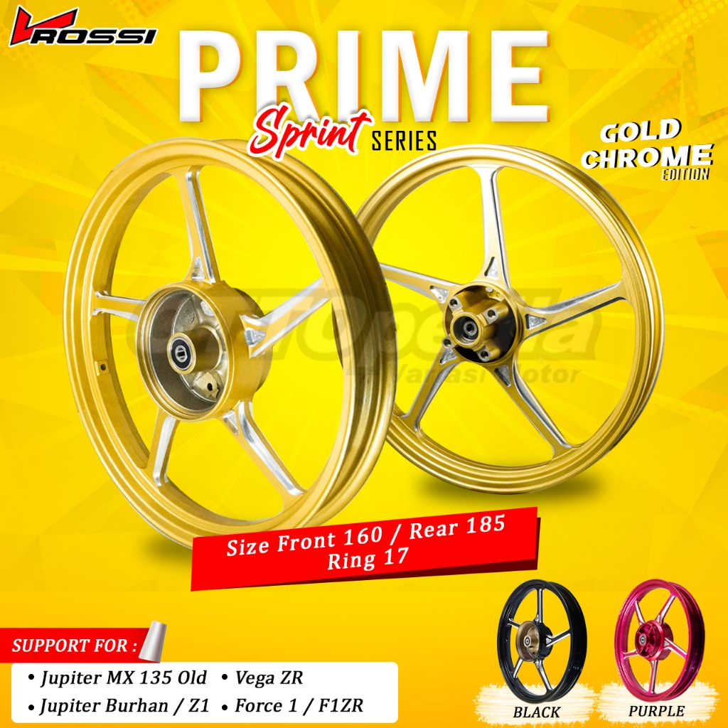 Velg Pelek Racing VRossi Prime Model Enkei Jupiter MX 135 Old Jupiter Burhan / Z1 Vega ZR/ Fiz R / R