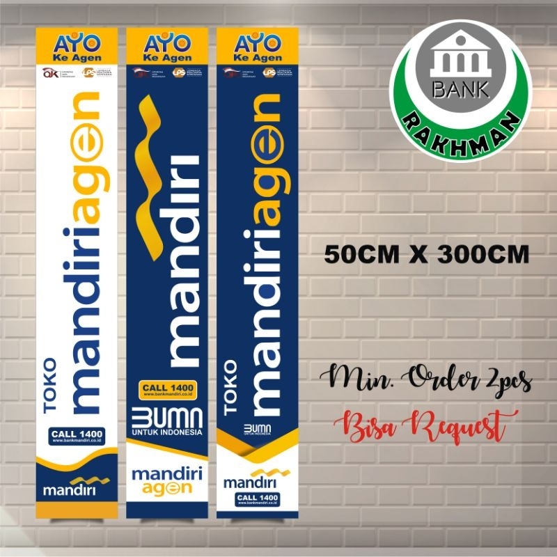 BENDERA UMBUL UMBUL CUSTOM MANDIRI AGEN UKURAN 50CM X 300CM
