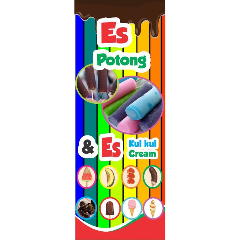 Leeopard Paket X Baner Konter Pulsa / Warung Custom Free Design