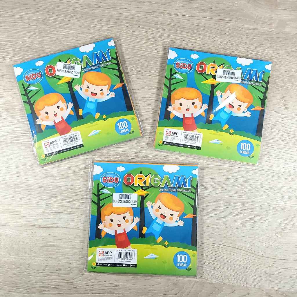 

(Pcs)KERTAS ORIGAMI SIDU 14x14cm 100 LEMBAR / KERTAS ORIGAMI /KERTAS LIPAT SIDU