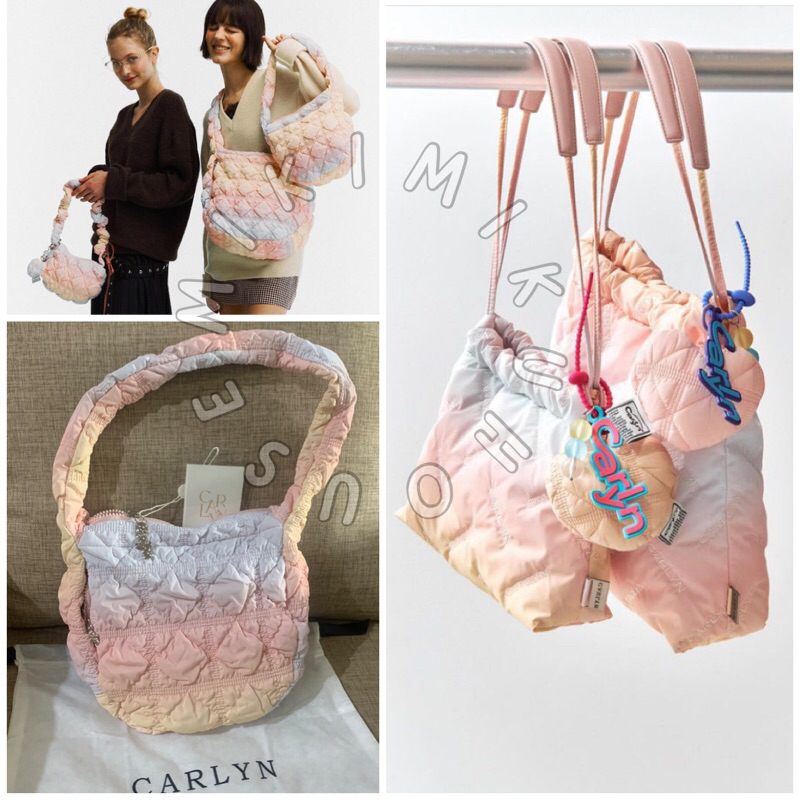 OFFICIAL CARLYN COTTON CANDY BAG POING TWEE SOFT TAS CARLYN KOREA SOFT LARGE MEDIUM TWEE MINI PASTEL