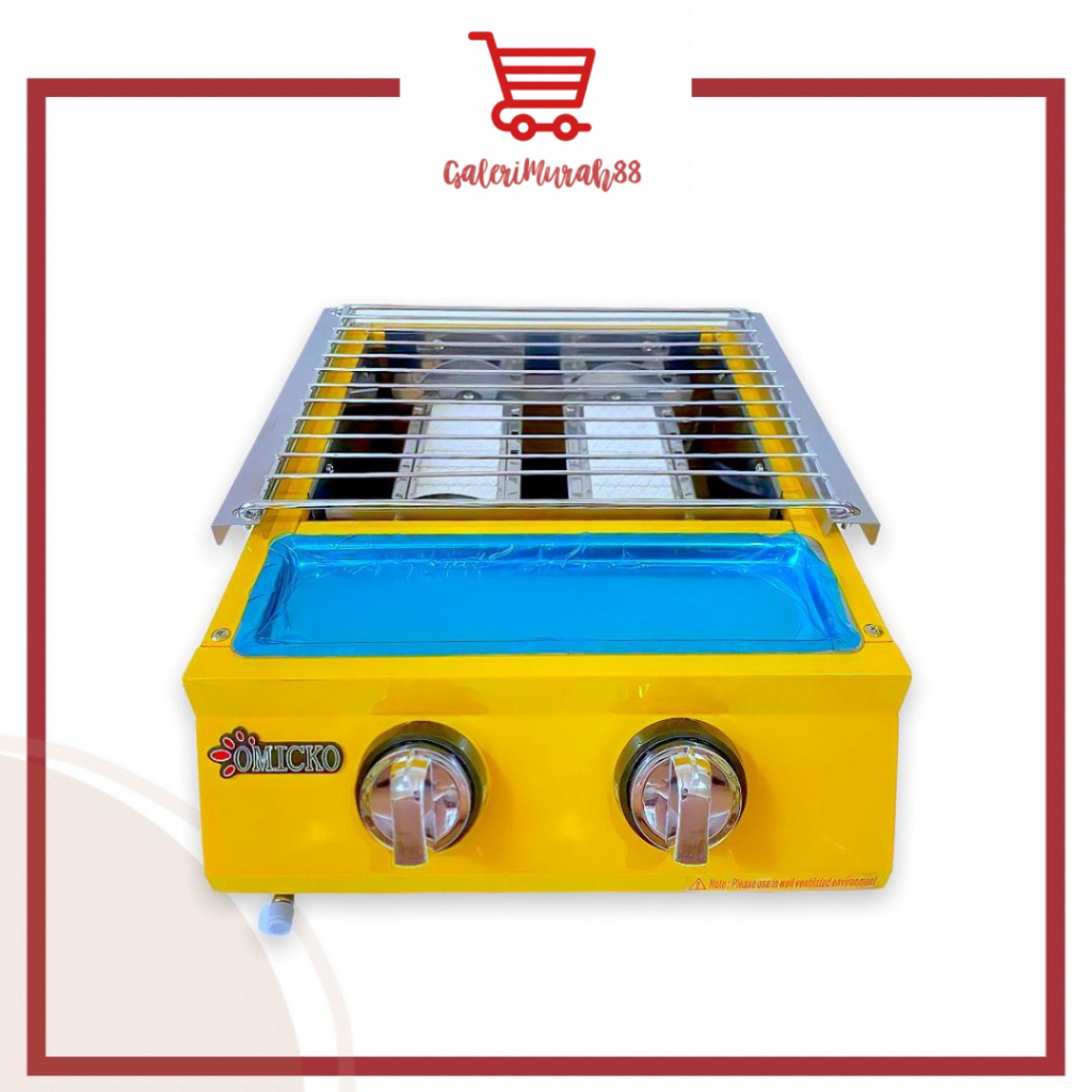Kompor Panggangan Sosis 2TK / Kompor Sosis Jagung Omicko 2 Tungku