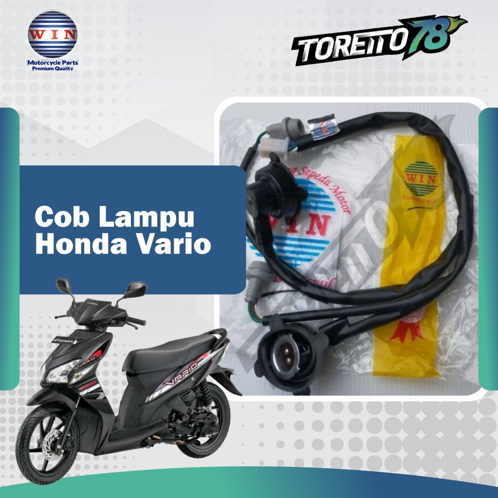 COB Lampu Vario Lampu Depan Honda Vario Merk WIN COB Lampu Depan Set Fitting Lampu Depan Honda Vario