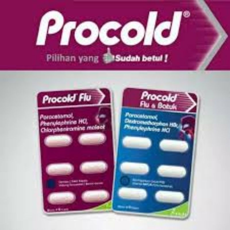 Procold Flu| Demam | Sakit Kepala | Bersin Bersin | Procold Flu Batuk  | Flu Pilek dan Batuk Tidak B