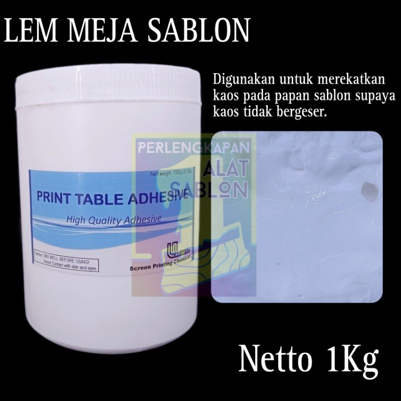 LEM MEJA SABLON STIKER BIRU 1KG
