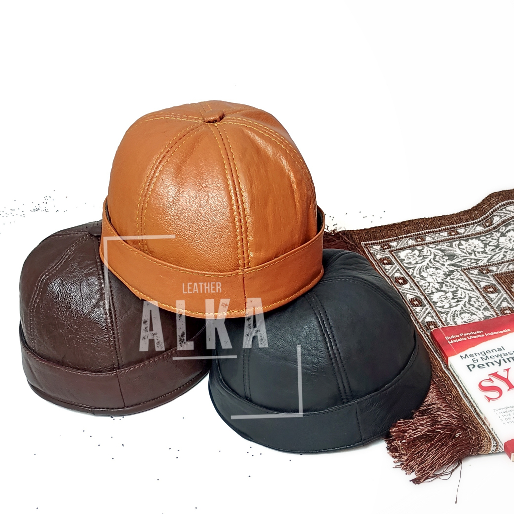 Peci Miki Hat Songkok Dewasa Kulit Asli