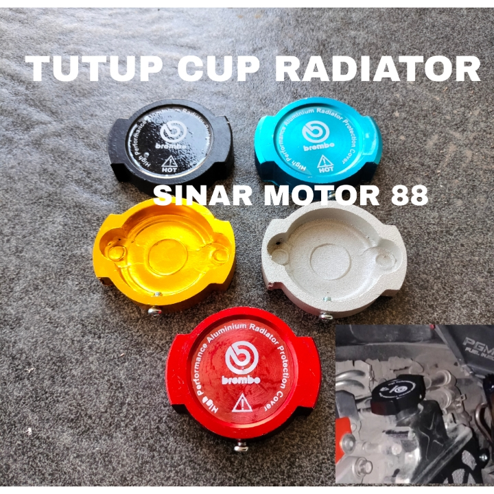 cover radiator cup radiator tutup cup radiator variasi motor universal