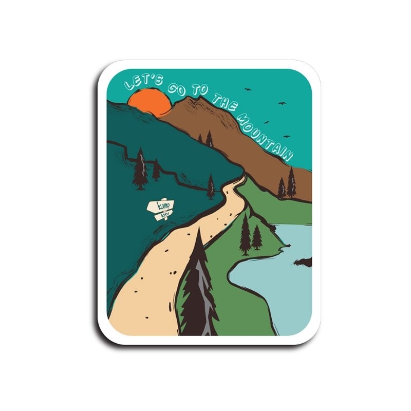 

Let's Go To The Mountain | Sticker