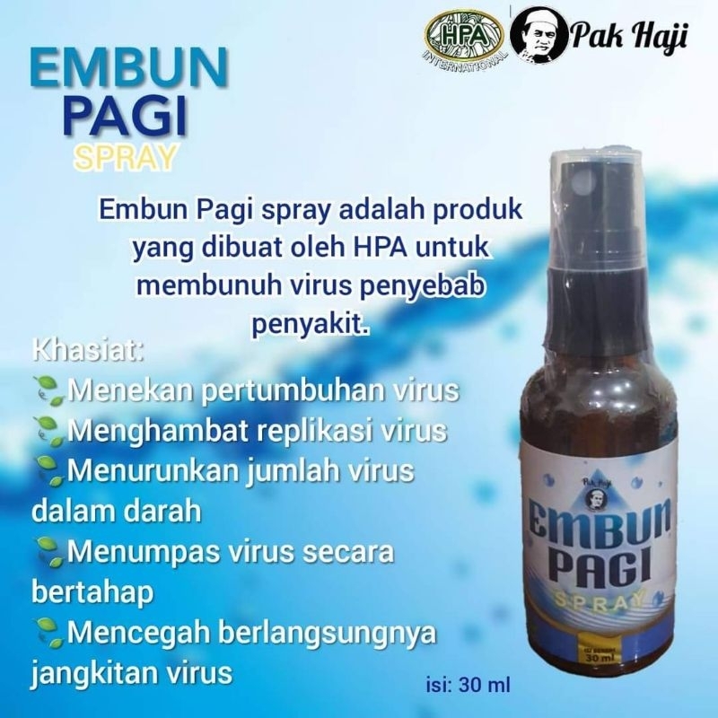 Embun pagi spray hpa pak haji original