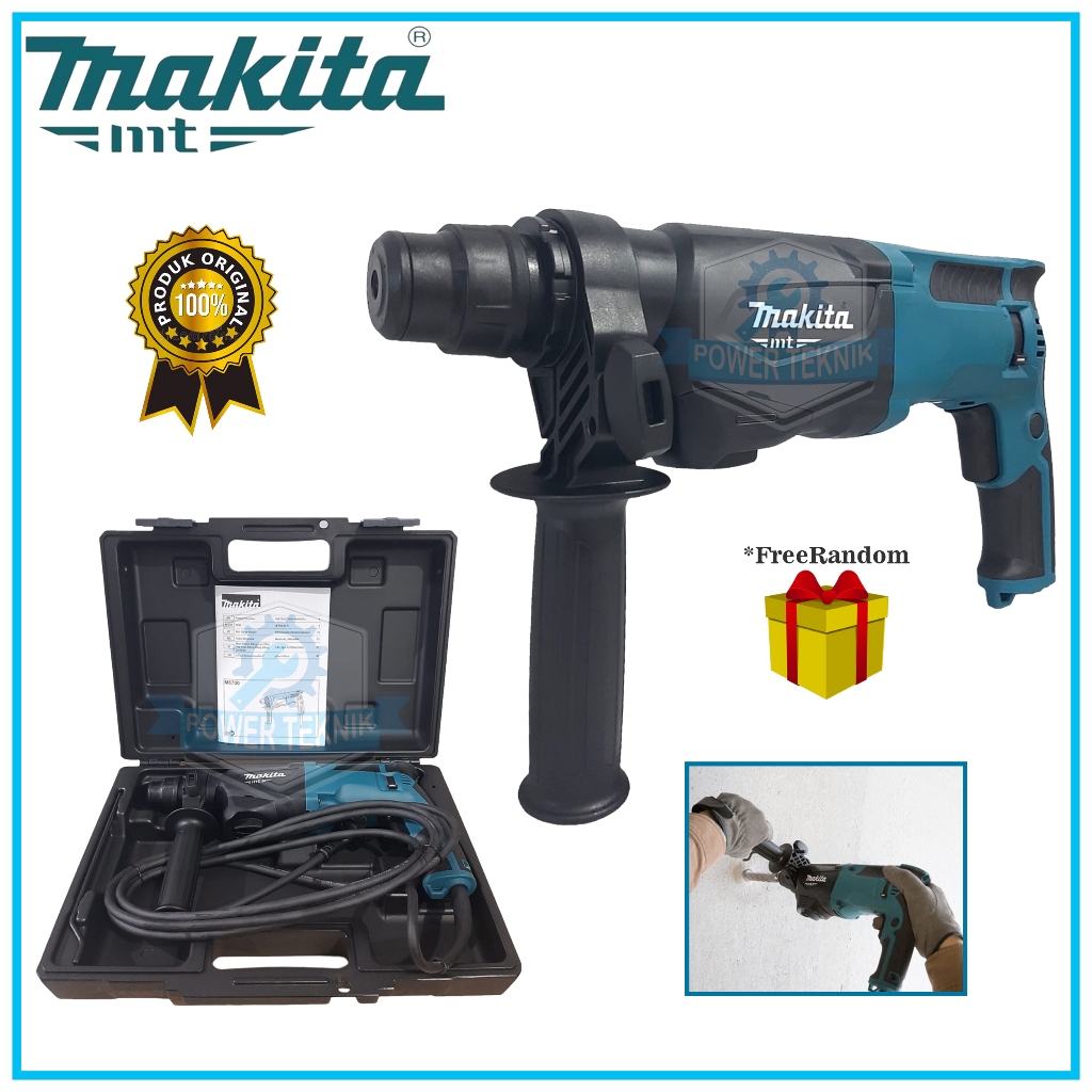 Mesin Bor Bobok Tembok Beton 22mm MAKITA M8700B Rotary Hammer Drill 22 mm M 8700 B MAKTEC MT870 MT 8