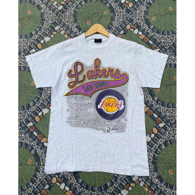 Vintage LA Lakers Copyright super shirt official licensed LA Lakers T shirt made in USA 🇺🇸