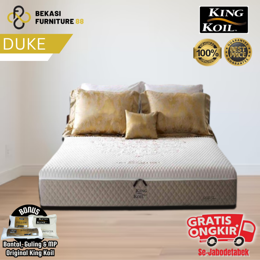 Hanya Kasur KING KOIL Springbed (Duke) ukuran 100-120-160-180-200x200