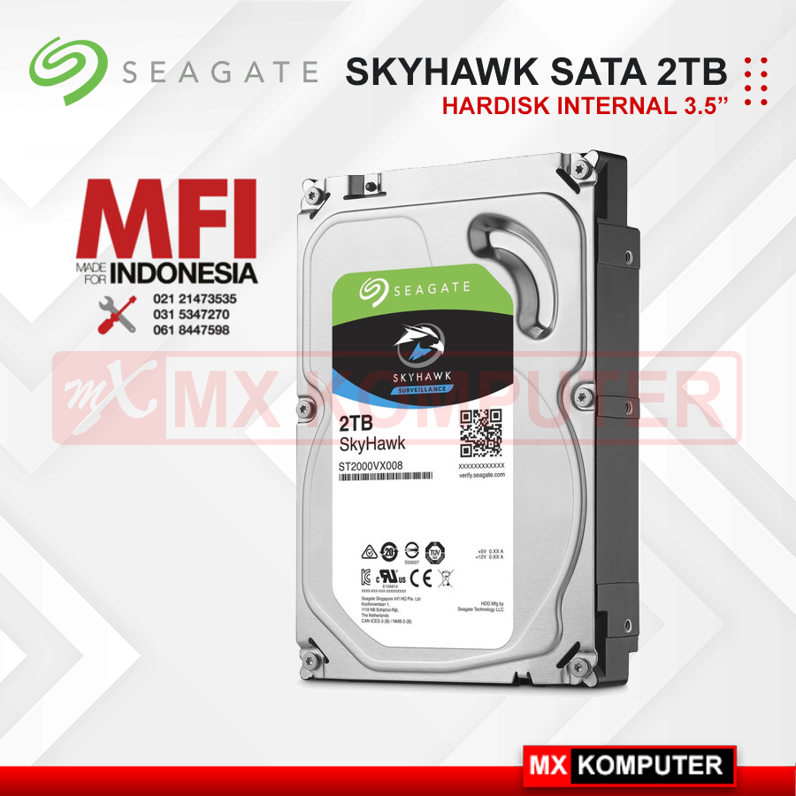 HDD MFI 2TB SEAGATE SKYHAWK - HARD DISK CCTV 2 TB