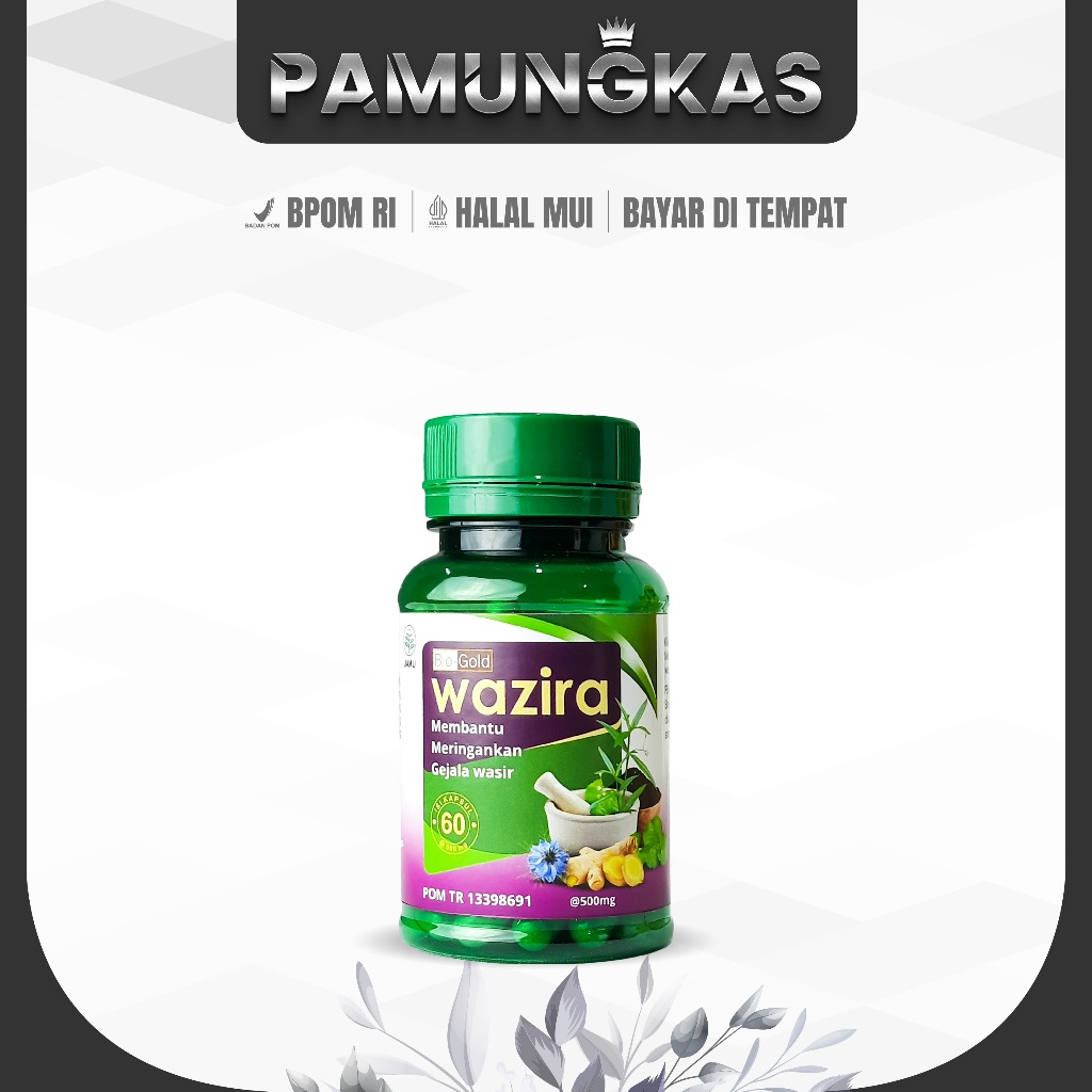 Kapsul Obat Wasir Ambeien Herbal Wazira isi 60 Herbal
