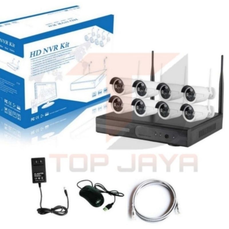 PAKET GAK KALAH JUAL MMP CCTV NVR KIT 8CH WIRELESS / PAKET KAMERA CCTV 8 CHANNEL 8MP WIRELESS