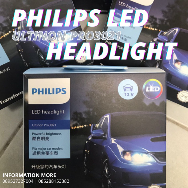 Lampu Led Philips Ultinon Pro3201 H4