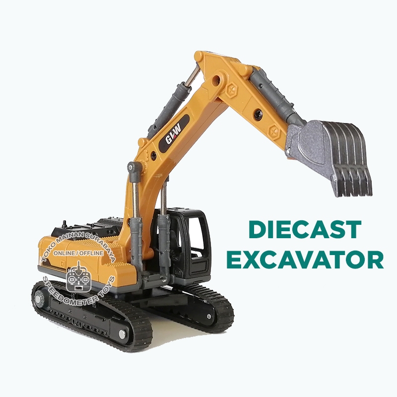 Diecast Alat Berat Excavator | Mainan Edukasi Anak Miniatur Pajangan
