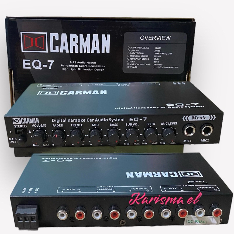 Equalizer Digital Karaoke Car Audio Mobil Eq-7