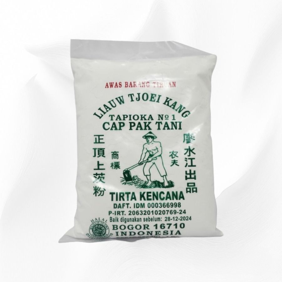 

LIAW TJOEI KANG SAGU CAP PAK TANI 1KG TEPUNG TAPIOKA TIRTA KENCANA TAPIOCA FLOUR NO 1