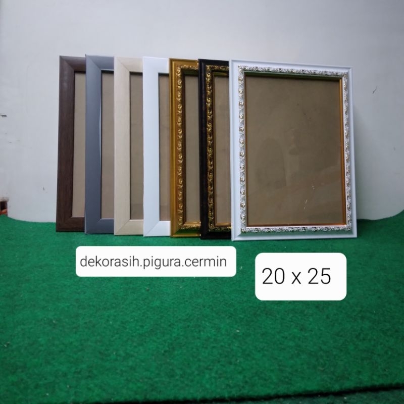 Bingkai Foto 8R/10R (20 x 25cm) MOTIF GLOSIR PAKAI KACA Frame photo Ukir / Bingkai