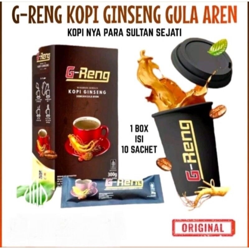 

￼Kopi G-RENG Hrg per 1 Sahcet//Kopi Ginseng Stamina Pria Dewasa//Kopinya Pria Dewasa//Kopi Kuat dan Tahan Lama