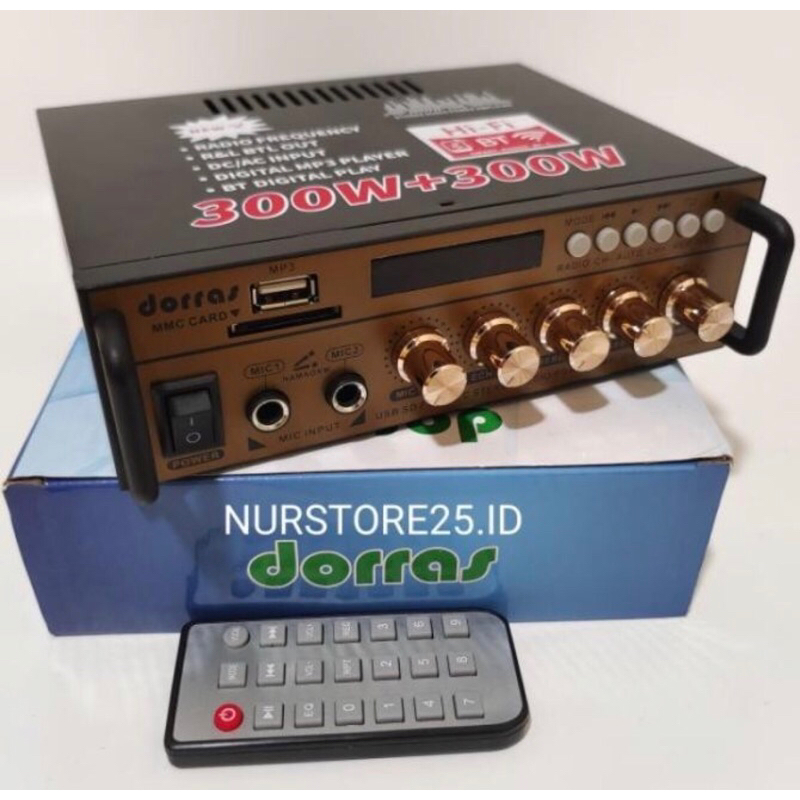 Power amplifier bluetooth Dorras karaoke DS 198B karaoke stereo + usb