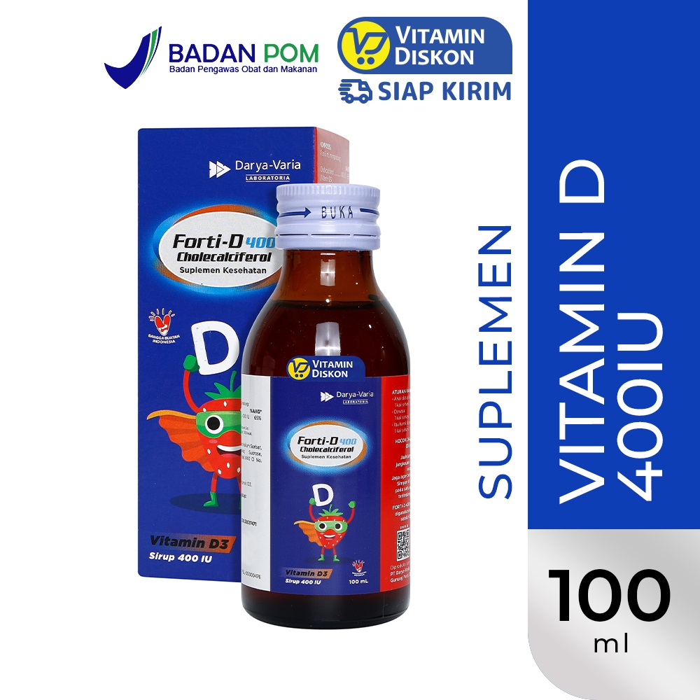 FORTI D SYRUP 400 IU 100 ML - Vitamin Anak D3 400IU