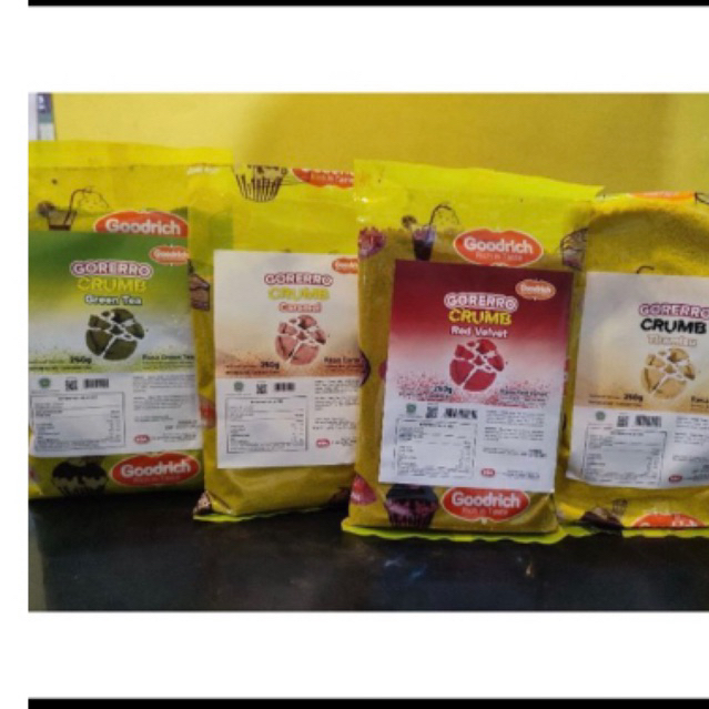 

crumble gorerro kemasan 250gram