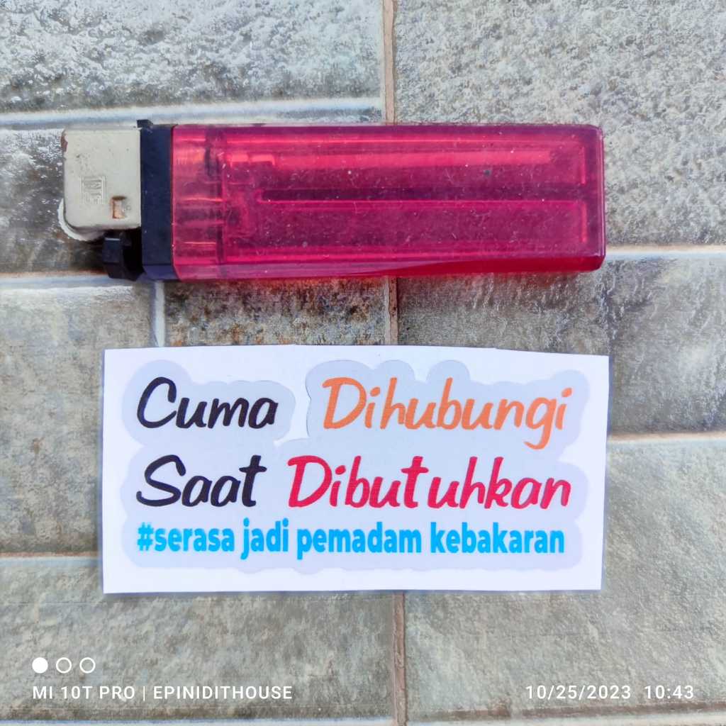 

Stiker Kata Cuma Dihubungi Saat Dibutuhkan Humor Lucu Viral Meme Vinyl