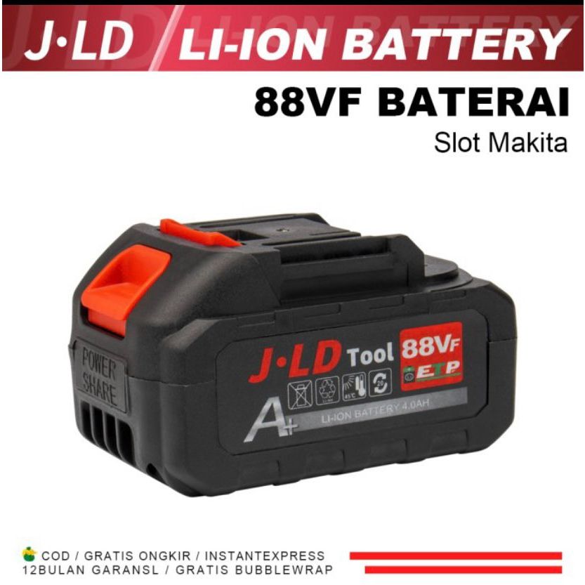 BATERAI 88VF JLD BATERAI IMPACT WRENCH,GERINDA BATERAI