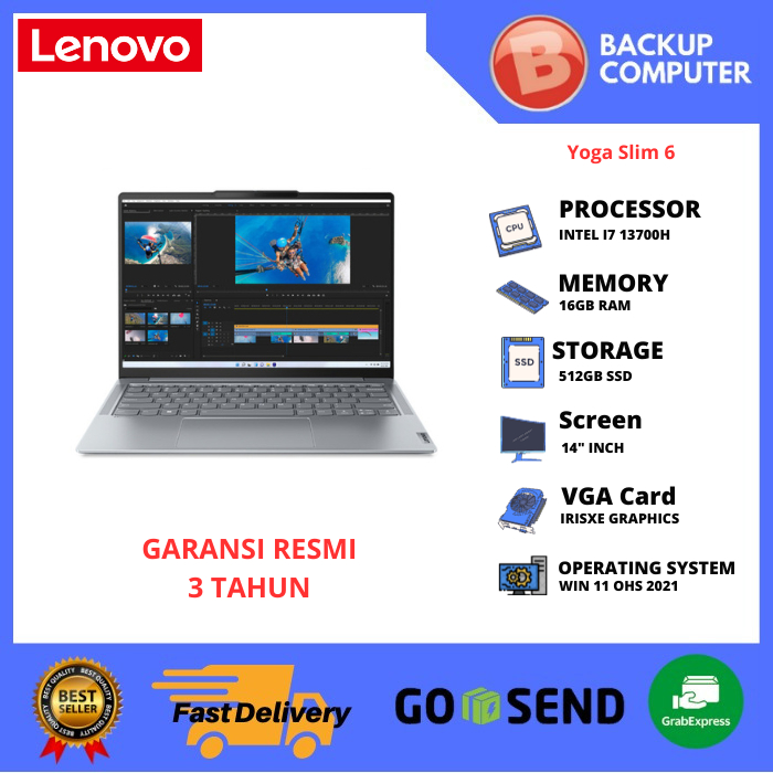 LAPTOP LENOVO Yoga Slim 6 14IRH8 83E0000BID I7-13700H