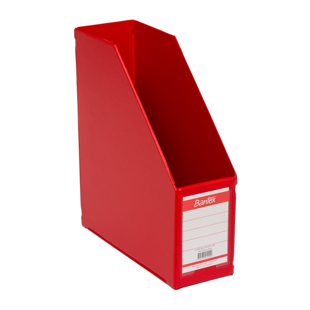 

Bantex Magazine File (Box File) A4 10cm Red