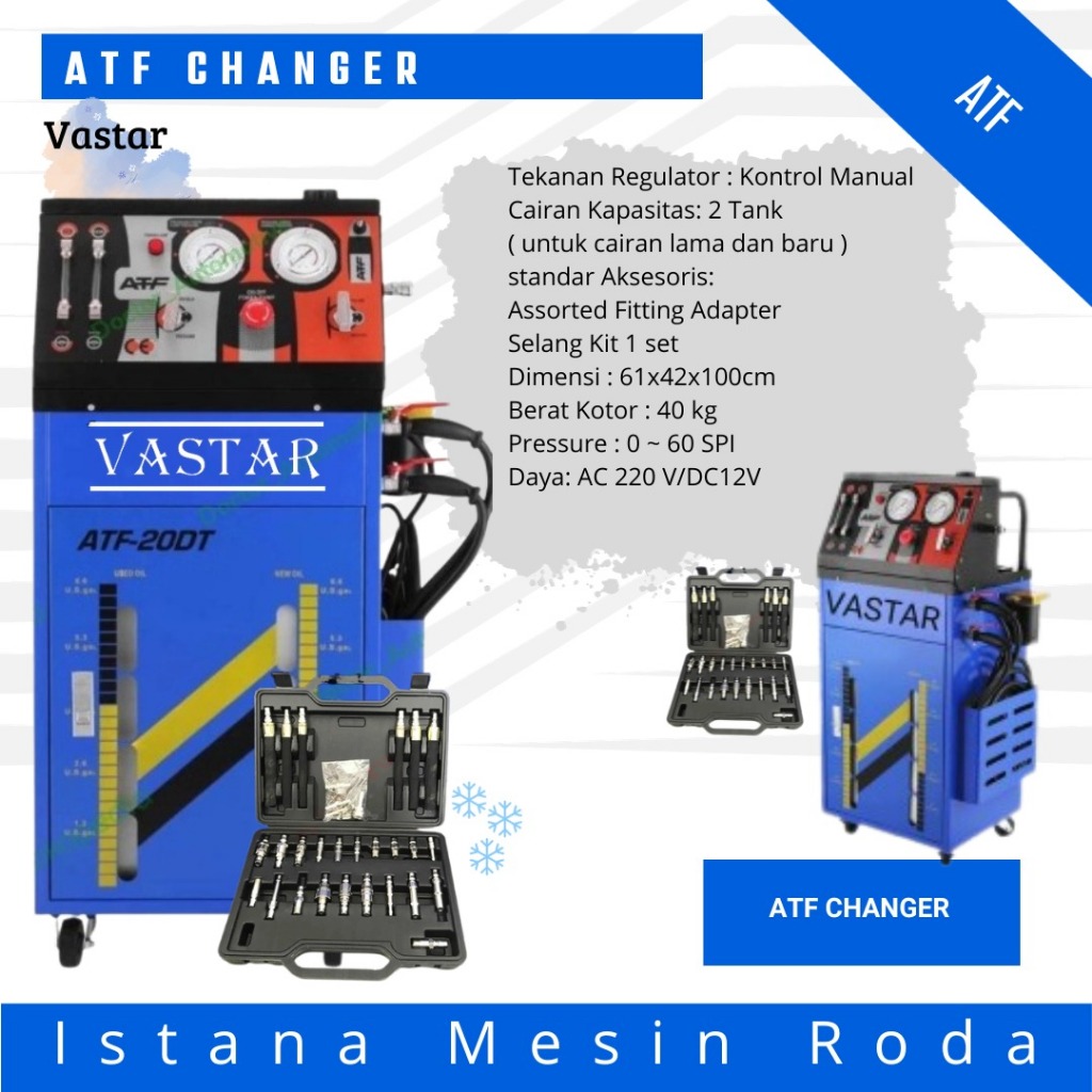 Atf changer untuk ganti oli matic transmisi merk VASTAR mesin matic flushing oli gear matic mobil ma