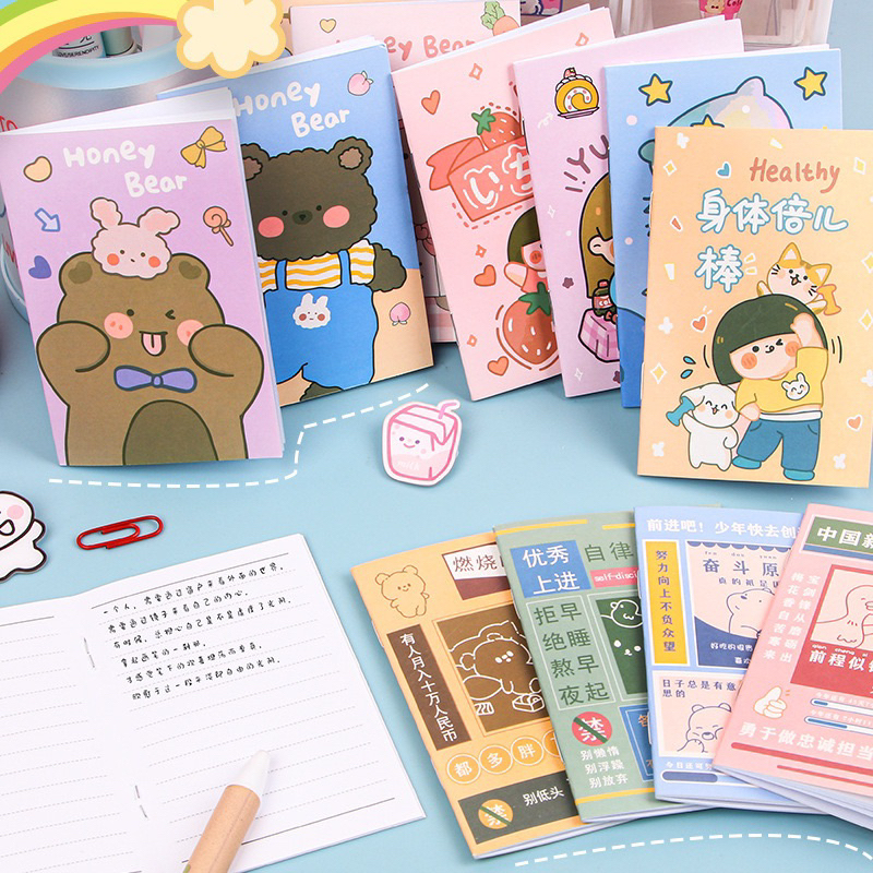 Notebook Mini / Buku mini motif beruang