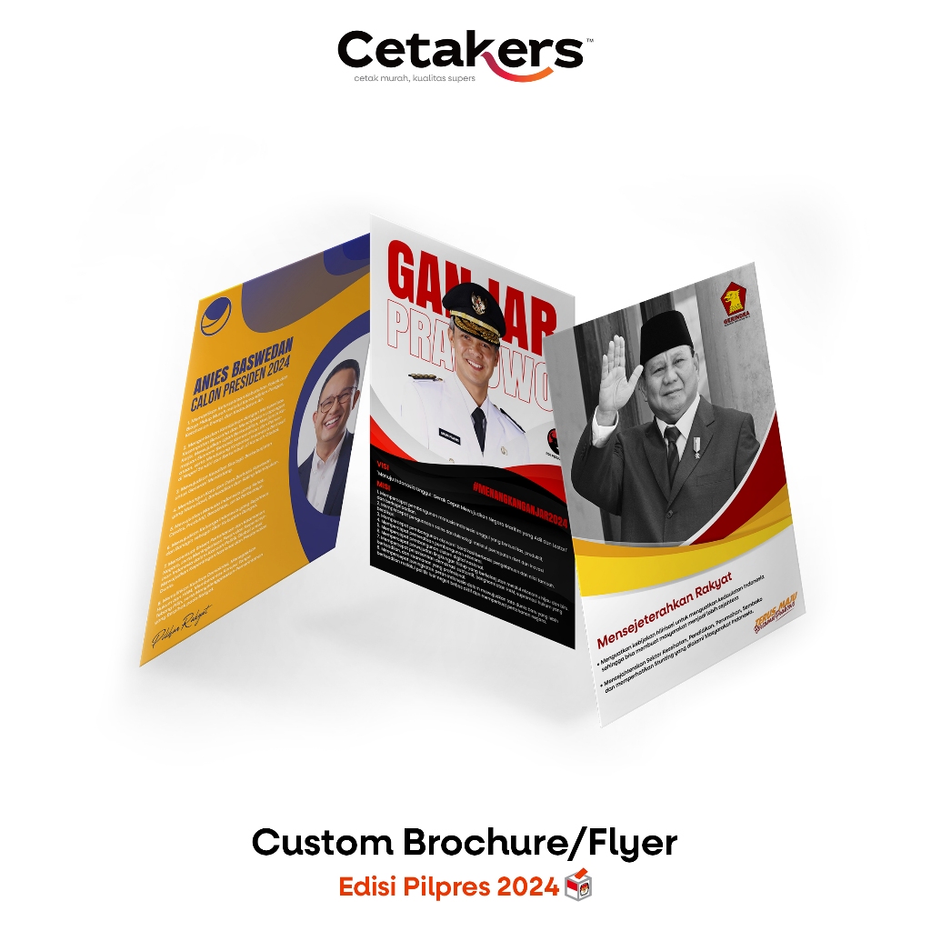 

CETAK BROSUR KAMPANYE PEMILU PILPRES 2024 1 RIM – CUSTOM PAMFLET CAWAPRES PARTAI UK. A4