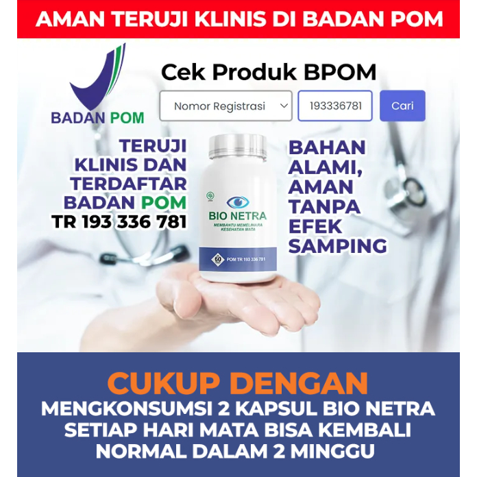 Bio Netra Original 100% Bio Netra Asli Obat Mata Katarak Rabun Minus Plus Bionetra Obat Mata Bio Net