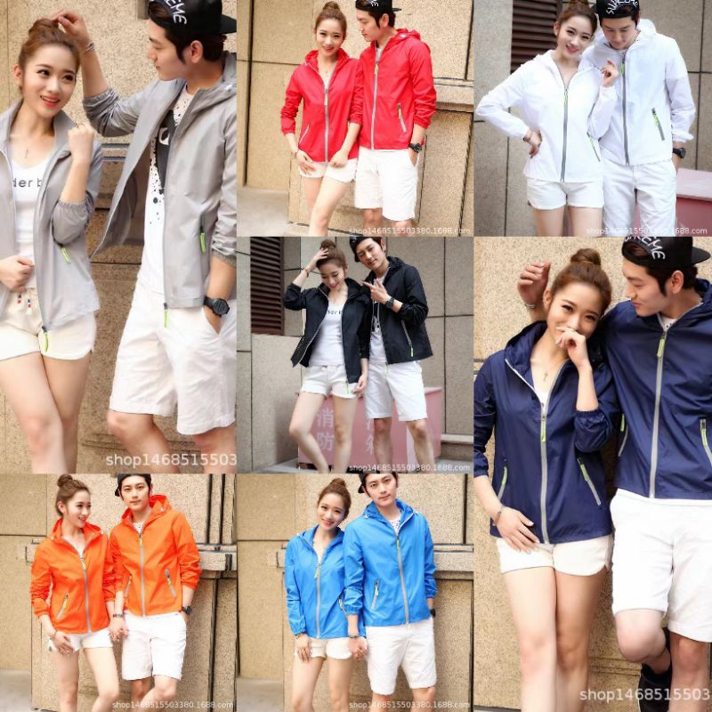 Jaket anti UV Pria Wanita, Jaket windbreaker, Jaket parasut pria wanita, Jaket anti angin