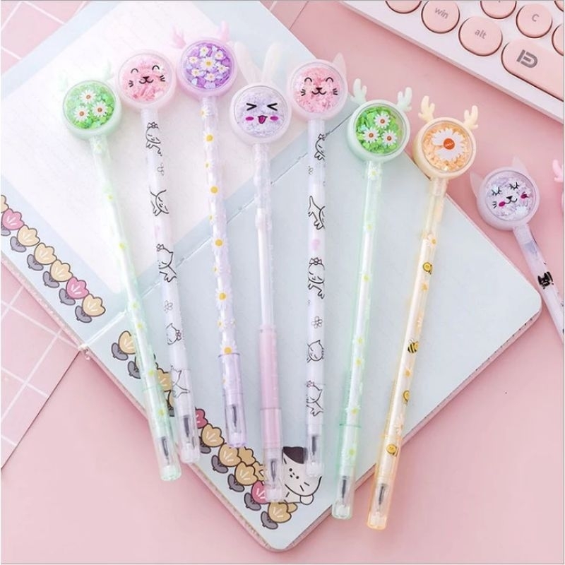 

Pena Pulpen Gel Motif Karakter Lucu