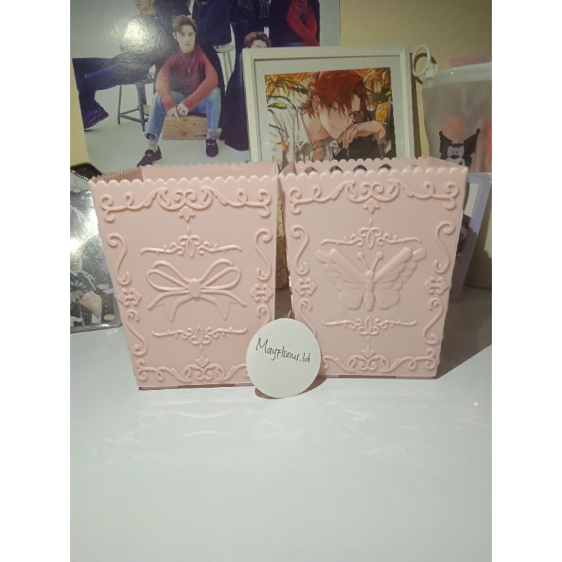 Storage box tempat pensil kotak penyimpanan aesthetic Mr diy