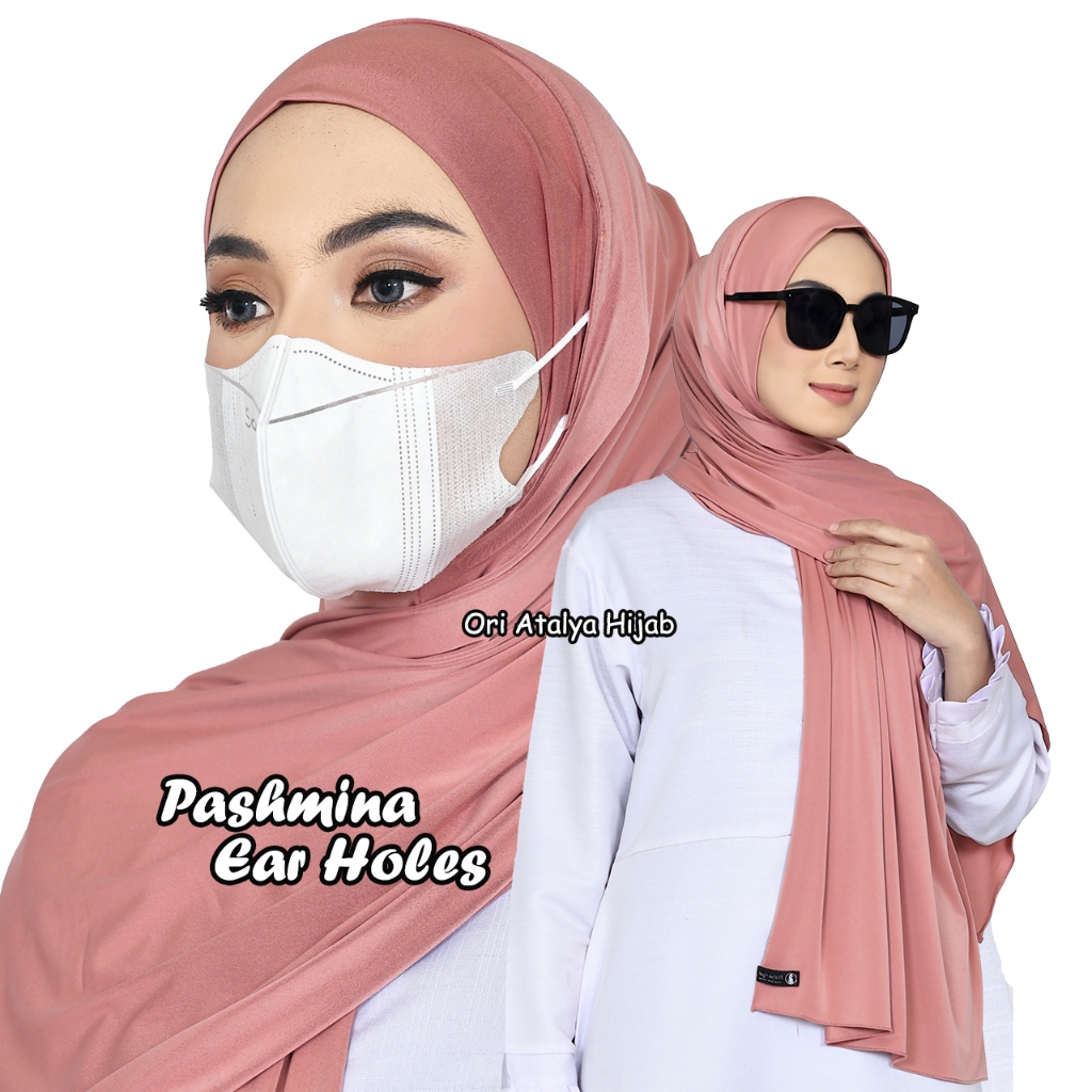 Instan Pashmina New Normal HIjab Masker / Jilbab Instan