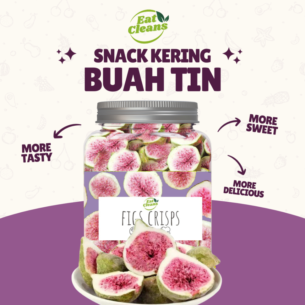 

Dried Fig Freeze - Fresh Dried Fig - Keripik Buah Ara Crispy - Crunchy Fruit Snack - Keripik Buah Krispi Cemilan Diet Snack Sehat Snack Diet Rendah Kalori