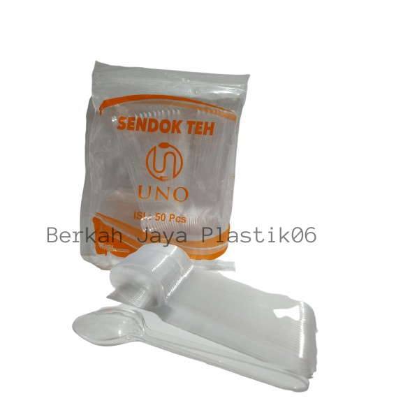 Sendok teh plastik / sendok teh sedang bening