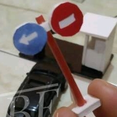 Miniatur Rambu Lalu Lintas Dilarang Masuk